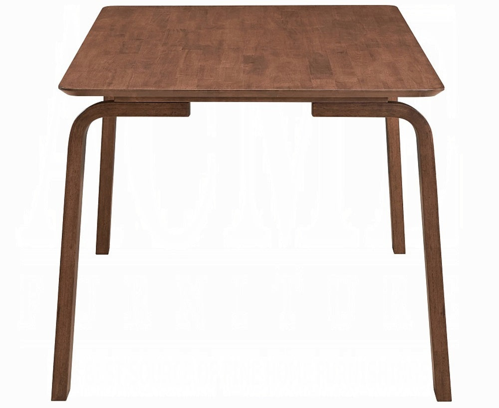 Acme DN02307-5PC 5 pc Ginny walnut finish wood mid-century modern dining table set