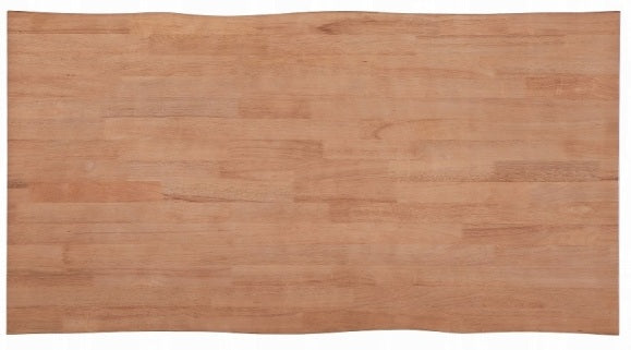 Acme DN02371-7PC 7 pc Velentina natural finish wood mid century modern dining table set