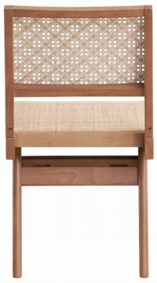 Acme DN02371-7PC 7 pc Velentina natural finish wood mid century modern dining table set