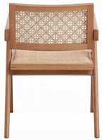 Acme DN02371-7PC 7 pc Velentina natural finish wood mid century modern dining table set