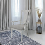Acme DN02273-7PC 7 pc Katia weathered grey and white finish wood dining table set