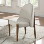 Acme DN02855-7PC  7 pc Gamarya oak finish wood oval ribbed style side panel pedestal dining table set