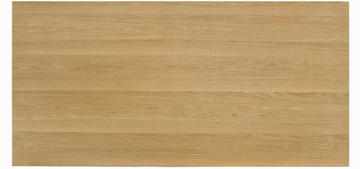 Acme DN02905-7PC 7 pc Einar natural finish wood dining table set black top grain leather chairs