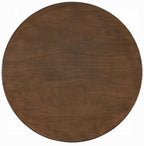 Acme DN02915-5PC 5 pc Keiki walnut finish wood mid-century modern style 48" round dining table set