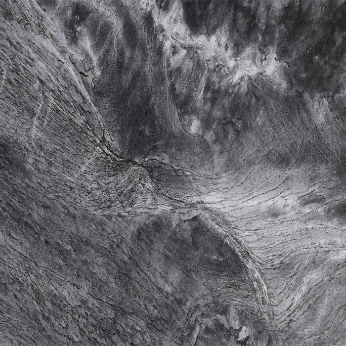 Acme DN03045-47-7PC 7 pc Darcy black metal frame black marble look tempered glass top modern dining table set