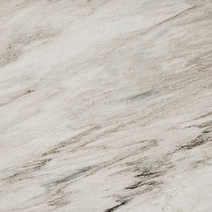 Acme DN03085-7PC 7 pc Charity grey oak finish wood rounded edge white marble top dining table set