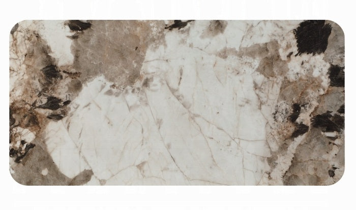 Acme DN03145-7PC 7 pc Willene walnut finish wood ribbed pedestals ceramic marble top mid century dining table set