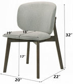 Acme DN03655-9PC 9 pc Mallin walnut finish wood 59" square mid-century modern dining table set