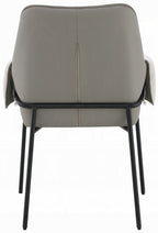 Acme DN03675-78-7PC 7 pc Jirina travertine look finish wood 79" oval double pedestal dining table set