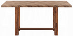 Acme DN03725-7PC 7 pc Gilsea brown finish wood plank look counter height dining table set