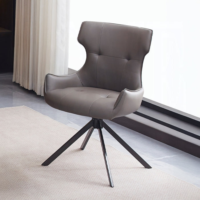 Acme DN03735-5PC  5 pc Damita black and white ceramic top 95" dining table set black frame and camel faux leather