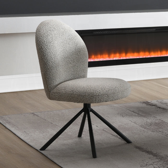 Acme DN03765-7PC 7 pc Lawton natural and black finish wood mid-century modern dining table set