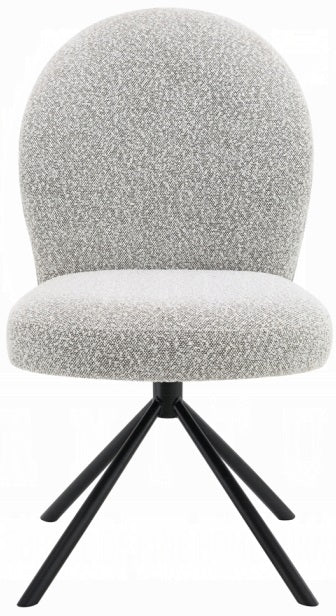 Acme DN03765-7PC 7 pc Lawton natural and black finish wood mid-century modern dining table set