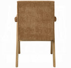 Acme DN04075-7PC 7 pc Zoey oak finish wood mid-century modern dining table set