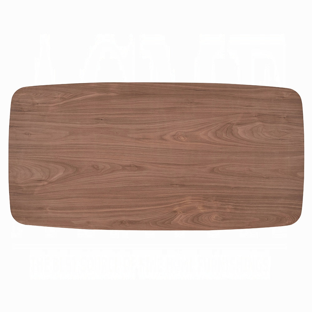 Acme DN04165-5PC 5 pc Hadasa walnut finish wood mid-century modern dining table set