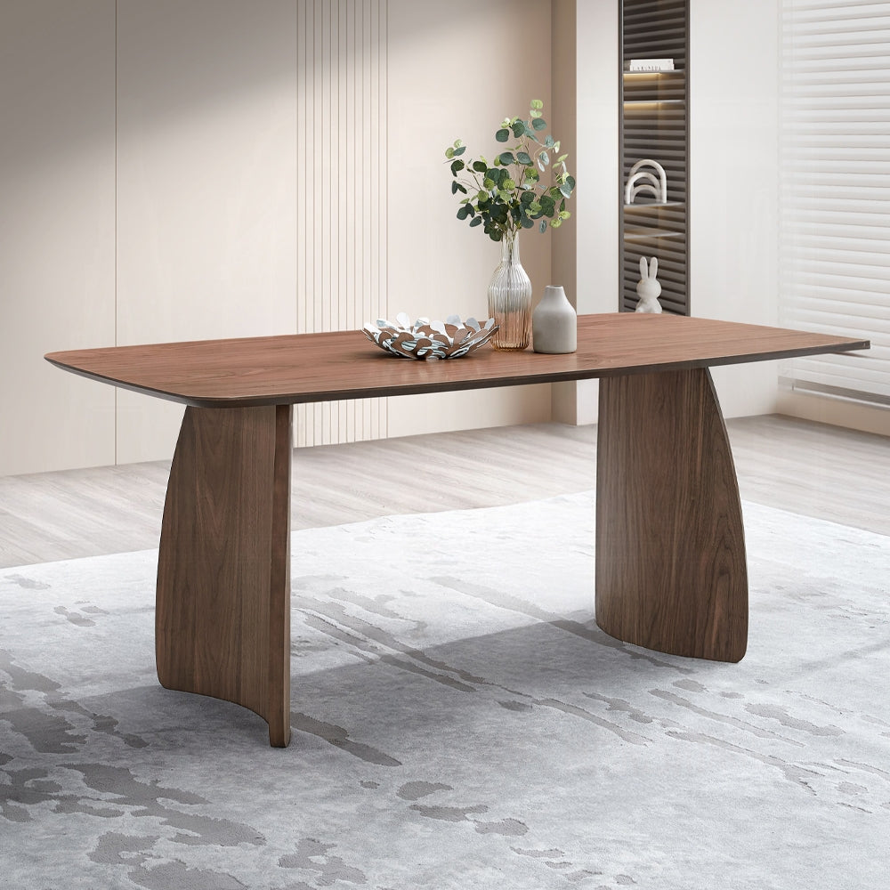 Acme DN04165-5PC 5 pc Hadasa walnut finish wood mid-century modern dining table set