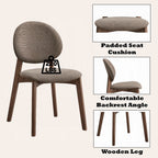 Acme DN04165-5PC 5 pc Hadasa walnut finish wood mid-century modern dining table set