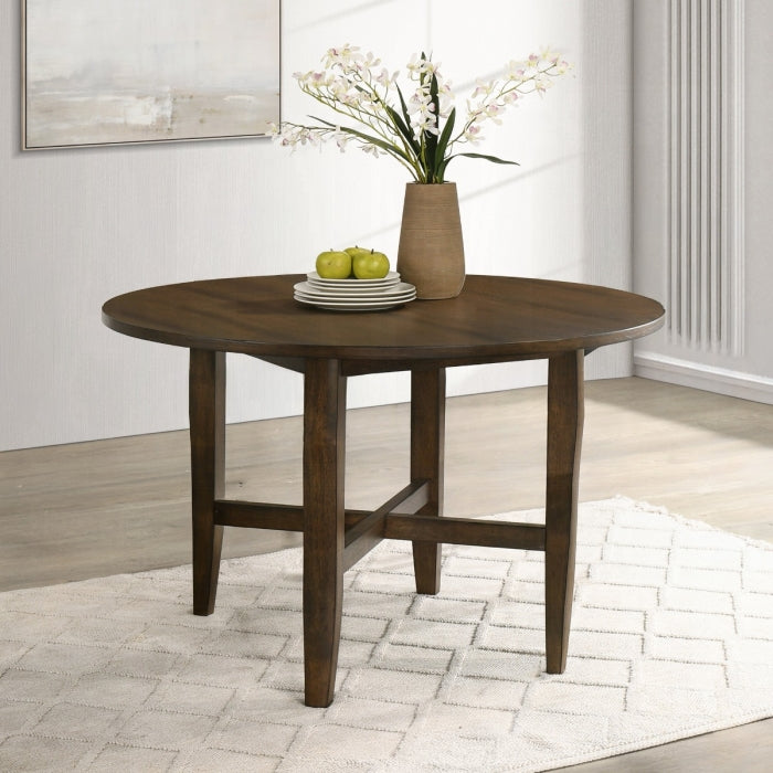 Kaelyn Dark Oak 47" Round Dining Table Set – DN04560-5PC