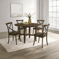 Kaelyn Dark Oak 47" Round Dining Table Set – DN04560-5PC