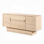 Acme DN04748  Inca travertine stone top mid century modern buffet sideboard server cabinet