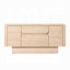 Acme DN04748  Inca travertine stone top mid century modern buffet sideboard server cabinet