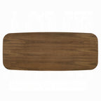 Acme DN06270-7PC 7 pc Delmon walnut finish wood mid-century modern dining table set grey fabric and wood back chairs