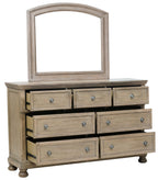 Homelegance 2259GY-4PC 4 pc Bethel gray wire brush finish wood bedroom set