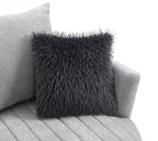 FM-AC6001LG Hoople light grey channel tufted fabric accent chair curved back swivel chair with throw pillows