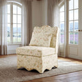Hemsworth Chinoiserie White/Pink French Farmhouse Accent Chair – FM-AC6016CHWH-3A