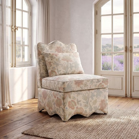 Hemsworth Jacobean Floral Dusty Pink/Blue French Farmhouse Accent Chair – FM-AC6016JAPB-3A