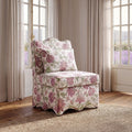 Hemsworth Jacobean Floral Blossom Pink French Farmhouse Accent Chair – FM-AC6016JAPK-3A
