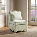 Hemsworth Paisley Green/White French Farmhouse Accent Chair – FM-AC6016PAGR-3A