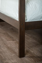 FM-BK102ES-T  Ontario espresso finish wood twin over twin bed with storage stair case with drawers