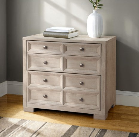 FM-DK9011NT-CZ Hatton cross tawny finish wood coffer design office credenza drawer cabinet