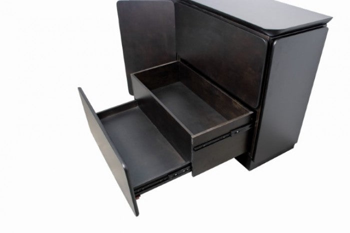 Sargans Mid-Century Modern Wood Buffet Sideboard Server Cabinet – FM30000BK-SV