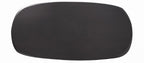 FM30006BK-OT-7PC 7 pc Sargans black finish wood mid-century modern oval dining table set
