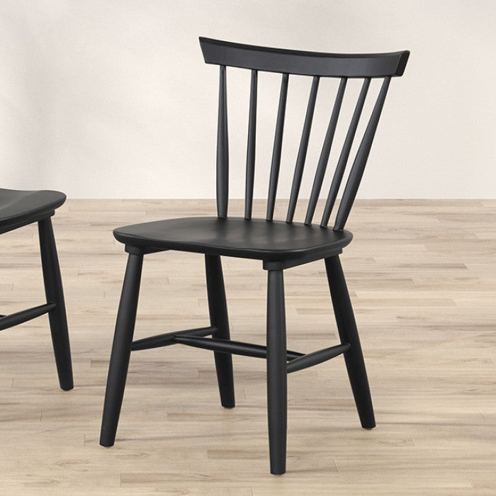 FM3101NT-7PC 7 pc hines white oak finish wood mid-century double pedestal base dining table set