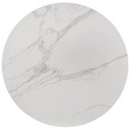 FM32001BK-RT-5PC 5 pc Maidstone black finish wood tapered legs 47" round dining table set with sintered stone top