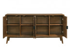 Hillerod Rich Walnut Finish Mid-Century Modern Buffet Sideboard Server Cabinet – FM32004WN-SV