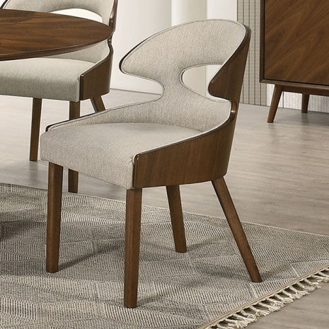 Hillerod Walnut Veneer Inlay Pedestal 59" Round Dining Table Set 5-Pc – FM32006WN-5PC