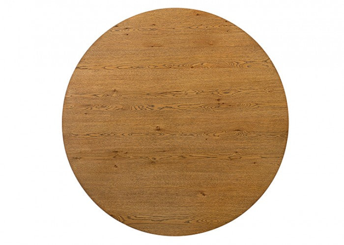 Orsino Walnut Veneer 59" Round Dining Table Set 5-Pc – FM32008WN-3223W-5PC