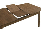 FM32011WN-T-7PC 7 pc Raissa walnut finish wood tapered legs rectangular mid-century modern dining table set