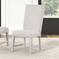 FM3368GY-SC Set of 2 Argenthart light grey finish wood dining chairs