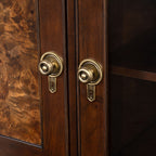 FM34001CH-HB 2 pc Westerham dark cherry finish wood transitional dining china cabinet hutch and buffet