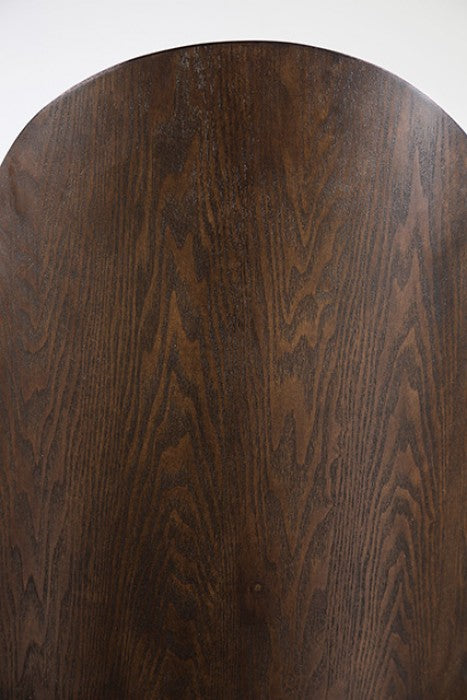 FM3420BR-SC-2PK Set of 2 Morden dark walnut finish wood mid-century modern curved back dining chairs