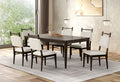 FM3433DW-7PC 7 pc Woolwich dark walnut finish wood modern dining table set