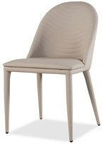 FM3700BR-7PC 7 pc Lenvik brown powder coated base and white ceramic top modern dining table set