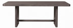 FM39004ES-7PC 7 pc Sterling west ash gray finish wood contemporary dining table with rounded back chairs