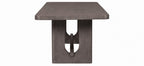 FM39004ES-7PC 7 pc Sterling west ash gray finish wood contemporary dining table with rounded back chairs
