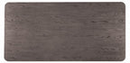 FM39004ES-7PC 7 pc Sterling west ash gray finish wood contemporary dining table with rounded back chairs